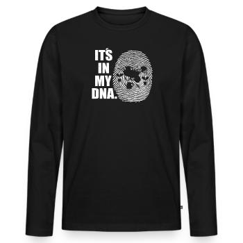 Gardener Accessories Garden Motif - Men's Premium Organic Long Sleeve Shirt - black - Front - Nico (187cm)