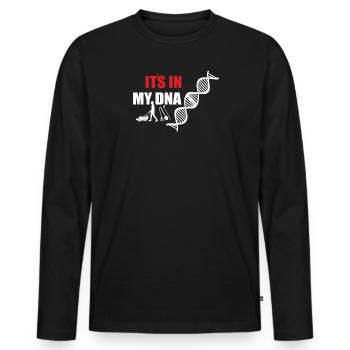 Accessoires jardinier Motif de jardin - T-shirt manches longues Premium bio Homme - noir - Devant - Nico (187cm)