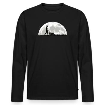 Accessoires jardinier Motif de jardin - T-shirt manches longues Premium bio Homme - noir - Devant - Nico (187cm)