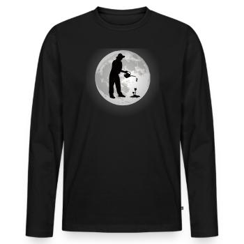 Gardener Accessories Garden Motif - Men's Premium Organic Long Sleeve Shirt - black - Front - Nico (187cm)