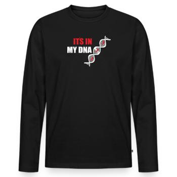 Handball Zubehör handballer Motiv - Männer Premium Bio Langarmshirt - Schwarz - Vorne - Nico (187cm)
