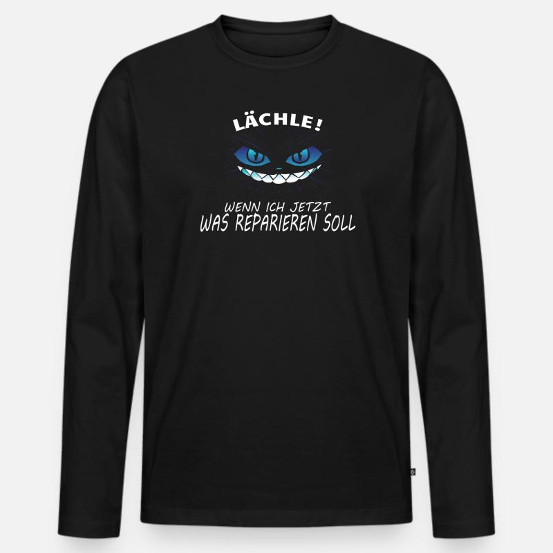 Heimwerker Geschenkidee Handwerker - Männer Premium Bio Langarmshirt - Schwarz