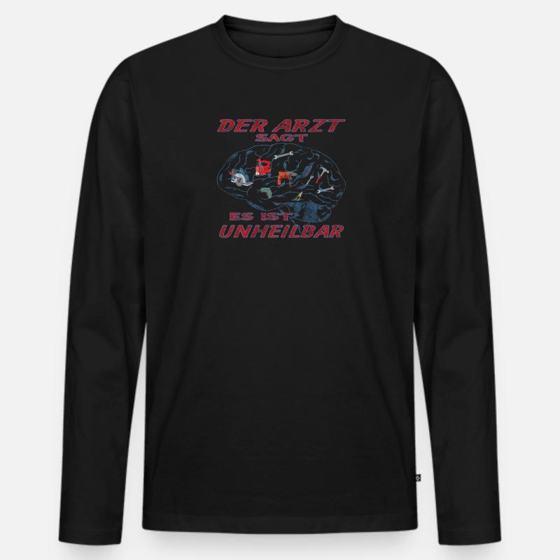 Heimwerker Geschenkidee Handwerker - Männer Premium Bio Langarmshirt - Schwarz