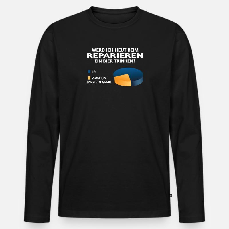 Heimwerker Geschenkidee Handwerker - Männer Premium Bio Langarmshirt - Schwarz