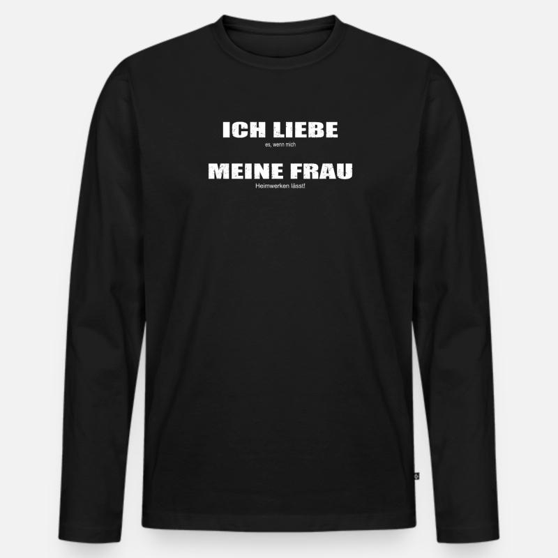 Heimwerker Geschenkidee Handwerker - Männer Premium Bio Langarmshirt - Schwarz