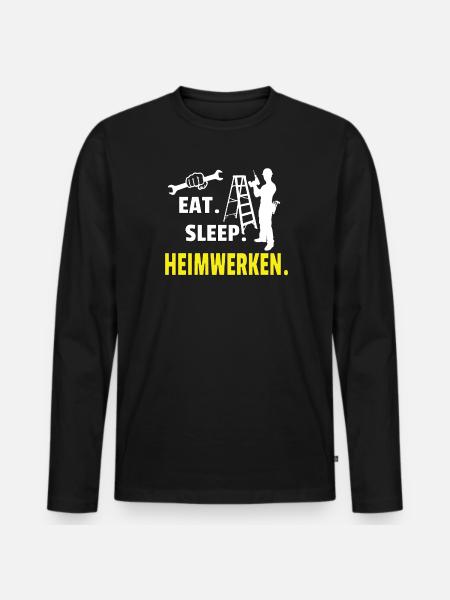 Heimwerker Geschenkidee Handwerker - Männer Premium Bio Langarmshirt - Schwarz