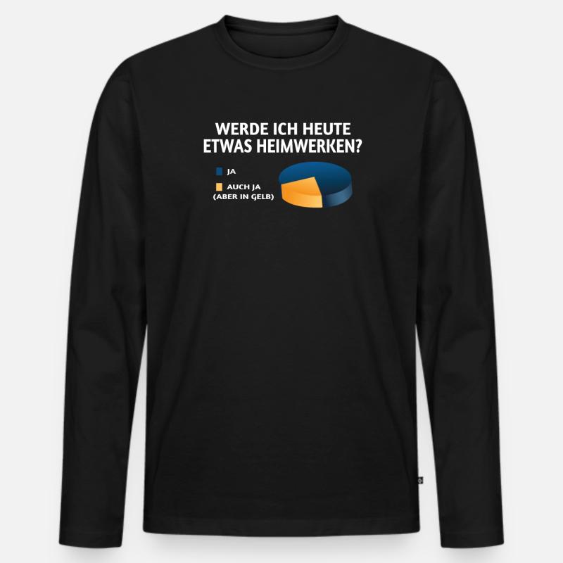 Heimwerker Geschenkidee Handwerker - Männer Premium Bio Langarmshirt - Schwarz