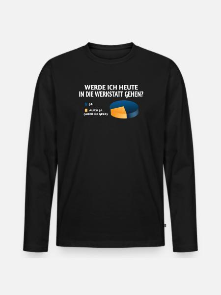 Heimwerker Geschenkidee Handwerker - Männer Premium Bio Langarmshirt - Schwarz