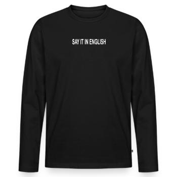 Accessoires pour enseignants pour votre humour - T-shirt manches longues Premium bio Homme - noir - Devant - Nico (187cm)