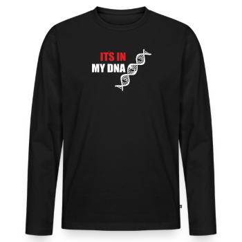 Fußballzubehör Geschenkidee Fußballfan - Männer Premium Bio Langarmshirt - Schwarz - Vorne - Nico (187cm)