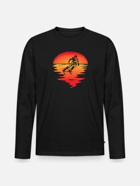 Accessoires de ski pour skieurs - T-shirt manches longues Premium bio Homme - noir