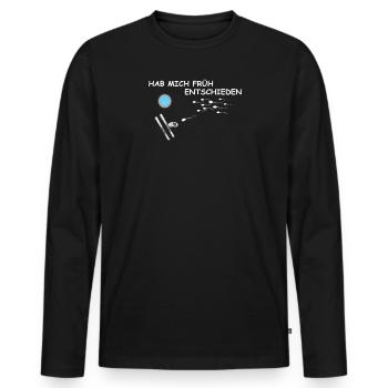Accessoires de ski pour skieurs - T-shirt manches longues Premium bio Homme - noir - Devant - Nico (187cm)