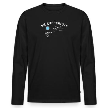 Accessoires de ski pour skieurs - T-shirt manches longues Premium bio Homme - noir - Devant - Nico (187cm)