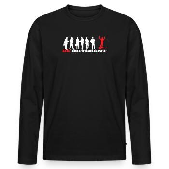 Accessoires de ski pour skieurs - T-shirt manches longues Premium bio Homme - noir - Devant - Nico (187cm)
