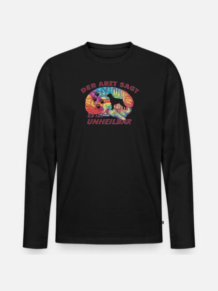 Hundezubehör Rottweiler Hundebesitzer - Männer Premium Bio Langarmshirt - Schwarz