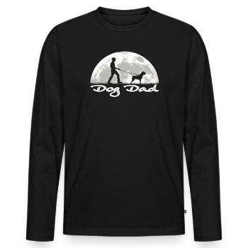 Accessoires pour chiens Rottweiler Propriétaires de chiens - T-shirt manches longues Premium bio Homme - noir - Devant - Nico (187cm)