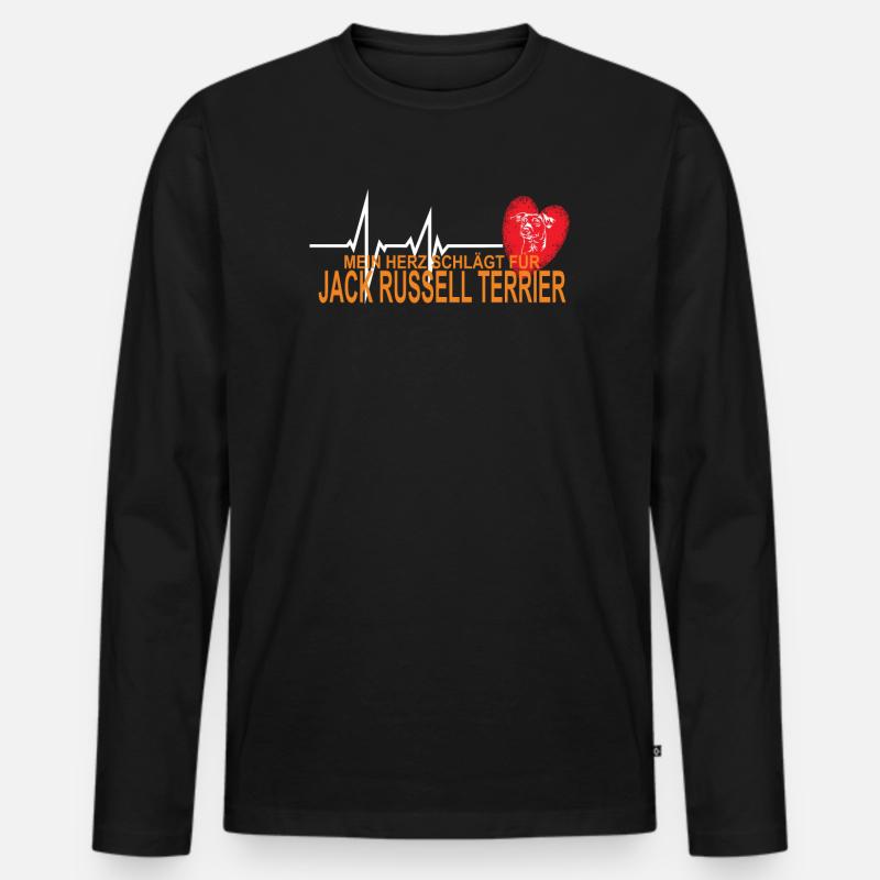 Hundezubehör Terrier Hundebesitzer - Männer Premium Bio Langarmshirt - Schwarz