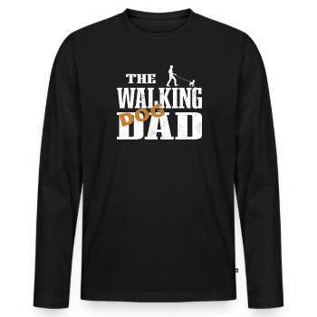 Accessoires pour chiens Terrier Propriétaires de chiens - T-shirt manches longues Premium bio Homme - noir - Devant - Nico (187cm)