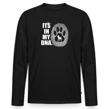Accessoires pour chiens Terrier Propriétaires de chiens - T-shirt manches longues Premium bio Homme - noir - Devant - Nico (187cm)