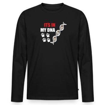 Accessoires pour chiens Terrier Propriétaires de chiens - T-shirt manches longues Premium bio Homme - noir - Devant - Nico (187cm)