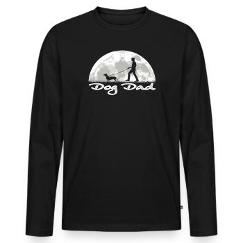 Hunderasse Dackel für Hundeliebhaber - Männer Premium Bio Langarmshirt - Schwarz - Vorne - Nico (187cm)