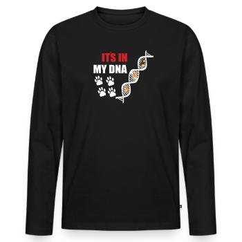Chien Chihuahua Propriétaire de chien Gechenkidee - T-shirt manches longues Premium bio Homme - noir - Devant - Nico (187cm)