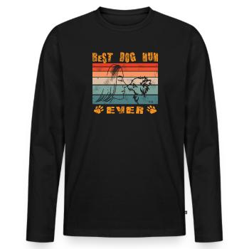 Hund Chihuahua Hundebesitzer Gechenkidee - Männer Premium Bio Langarmshirt - Schwarz - Vorne - Nico (187cm)
