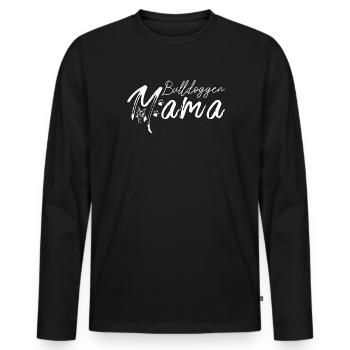Hund Bulldogge Hundebesitzer Gechenkidee - Männer Premium Bio Langarmshirt - Schwarz - Vorne - Nico (187cm)