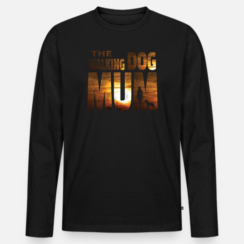 Hund Boxer Hundebesitzer Geschenkidee - Männer Premium Bio Langarmshirt - Schwarz