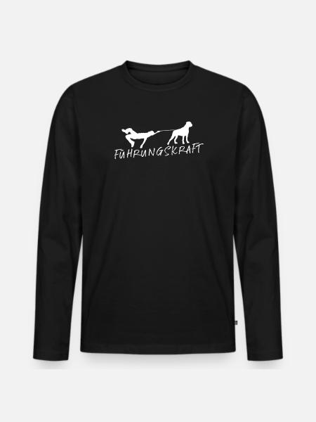 Hund Boxer Hundebesitzer Geschenkidee - Männer Premium Bio Langarmshirt - Schwarz