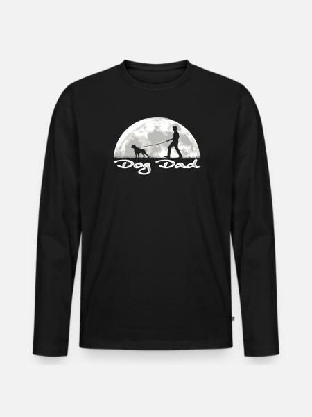 Hund Boxer Hundebesitzer Geschenkidee - Männer Premium Bio Langarmshirt - Schwarz