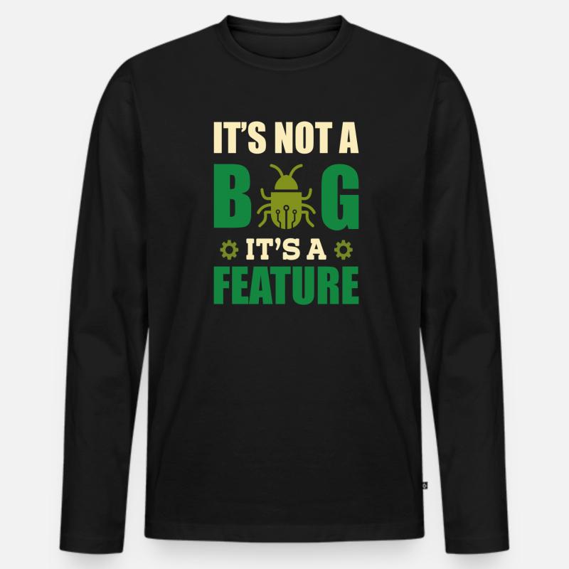 Informatiker Programmierer - Männer Premium Bio Langarmshirt - Schwarz