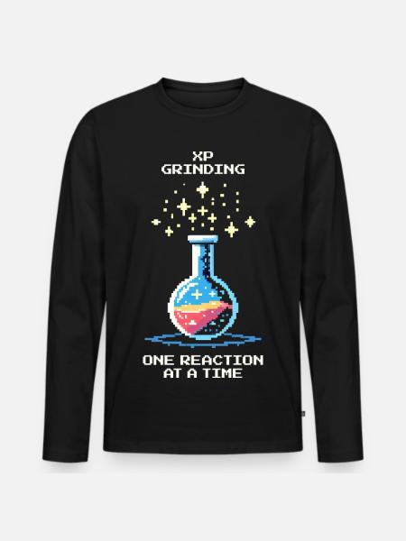 Grinding XP – reaction by reaction | Chemistry - Men's Premium Organic Long Sleeve Shirt - black