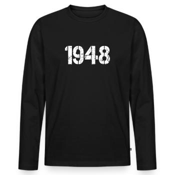 Cologne Colonia - Men's Premium Organic Long Sleeve Shirt - black - Front - Nico (187cm)