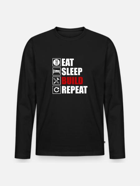 Carpenter & Carpenter - Men's Premium Organic Long Sleeve Shirt - black