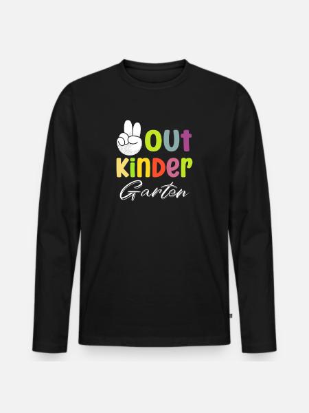 Jardin d’enfants - T-shirt manches longues Premium bio Homme - noir