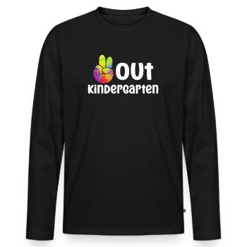 Jardin d’enfants - T-shirt manches longues Premium bio Homme - noir - Devant - Nico (187cm)