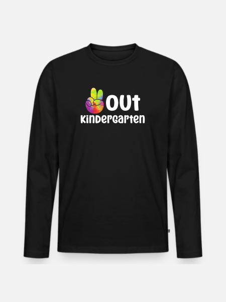 Jardin d’enfants - T-shirt manches longues Premium bio Homme - noir