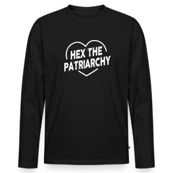 Hex The Patriarchy - Männer Premium Bio Langarmshirt - Schwarz - Vorne - Nico (187cm)