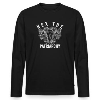 Hex The Patriarchy - Männer Premium Bio Langarmshirt - Schwarz - Vorne - Nico (187cm)