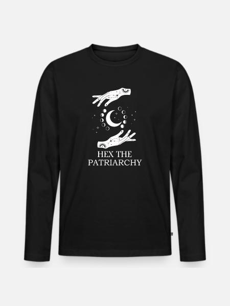 Hex The Patriarchy - Men's Premium Organic Long Sleeve Shirt - black