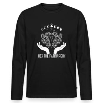 Hex The Patriarchy - Männer Premium Bio Langarmshirt - Schwarz - Vorne - Nico (187cm)