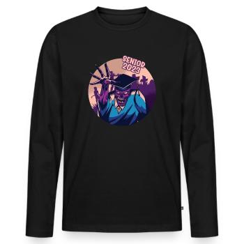 Senior 2023 Dabbing Dab de 2023 Seniors Graduation - T-shirt manches longues Premium bio Homme - noir - Devant - Nico (187cm)