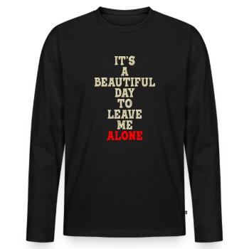 Beautiful Day Behavioral Shape Behaviors - Men's Premium Organic Long Sleeve Shirt - black - Front - Nico (187cm)
