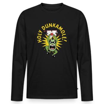 Holy Dunkamole Basketball Streetball Avocat - T-shirt manches longues Premium bio Homme - noir - Devant - Nico (187cm)