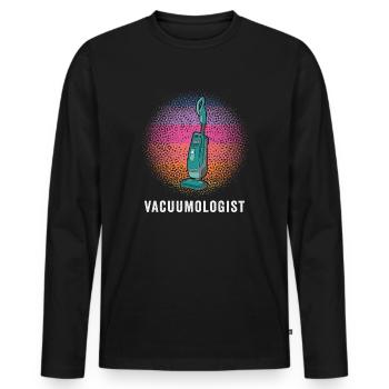 Aspirateur aspirateur - T-shirt manches longues Premium bio Homme - noir - Devant - Nico (187cm)