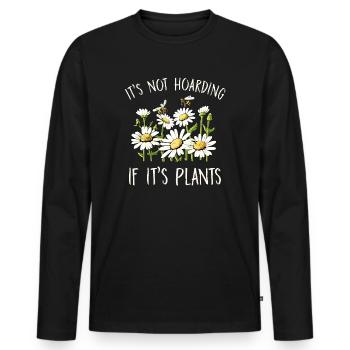 Marguerites Daisy Summer Daisies Flower Garden - Men's Premium Organic Long Sleeve Shirt - black - Front - Nico (187cm)