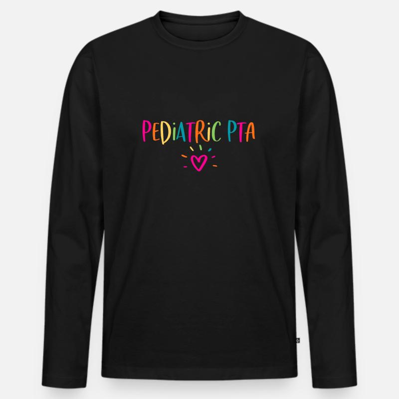 Pädiatrische PTA-Physiotherapie-Assistentin - Männer Premium Bio Langarmshirt - Schwarz