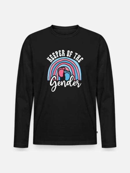 Keeper Of The Gender - Men's Premium Organic Long Sleeve Shirt - black