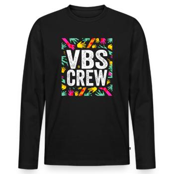 VBS-Besatzung - Männer Premium Bio Langarmshirt - Schwarz - Vorne - Nico (187cm)